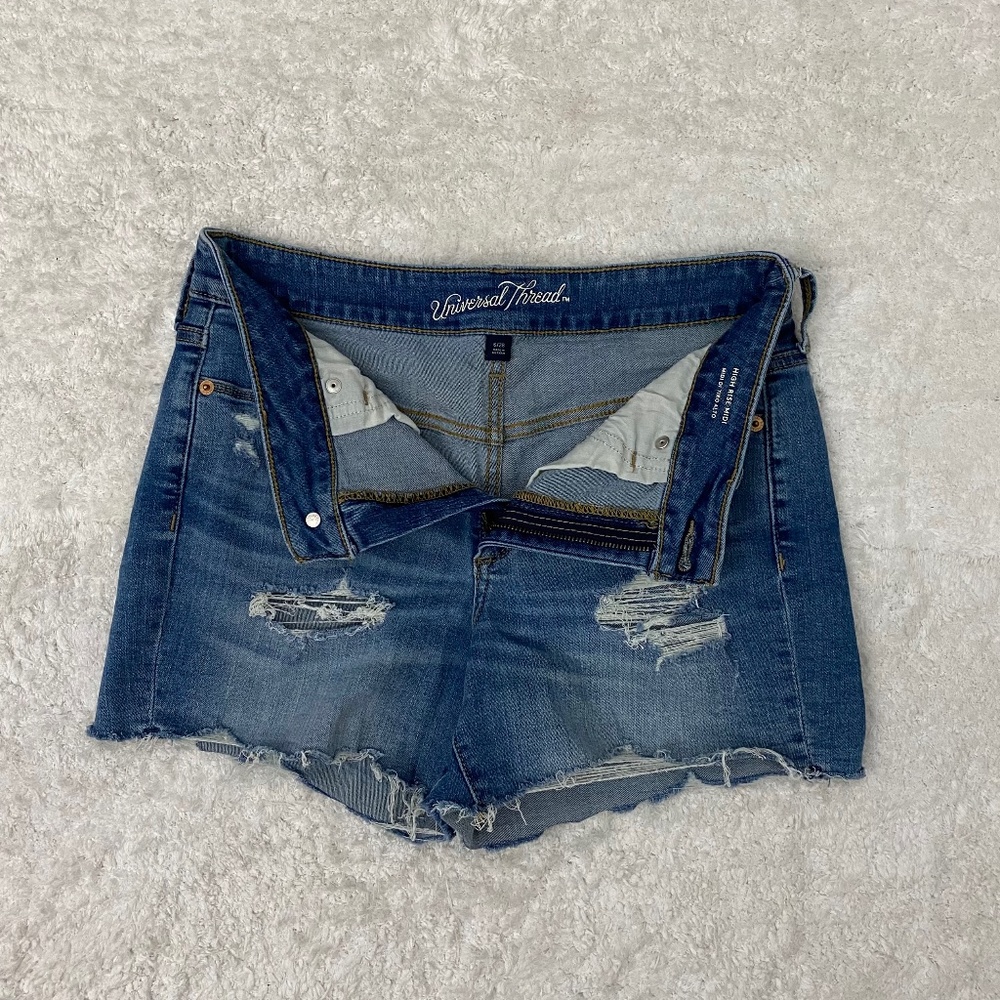 Universal Thread Distressed Jean Shorts - Picture 2 of 3